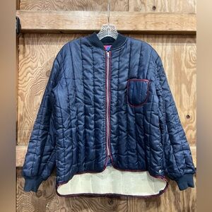 Vtg Antler Dacron88 Quilted Thermal Jacket Coat Retro Outdoors Utility Unisex M